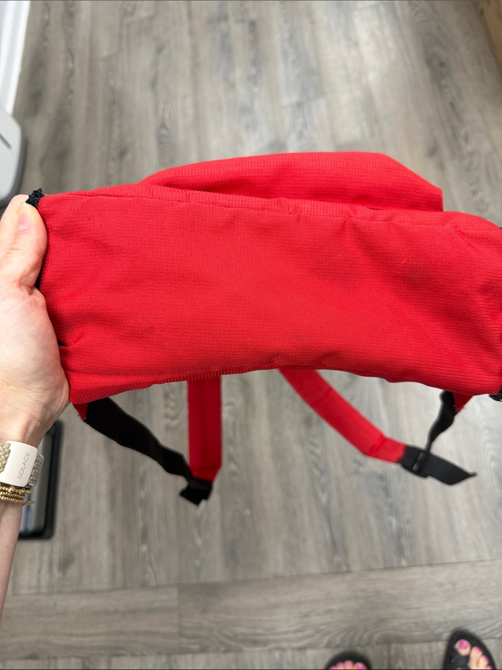 Kipling Red Daypack Backpack - Picture 9 of 9